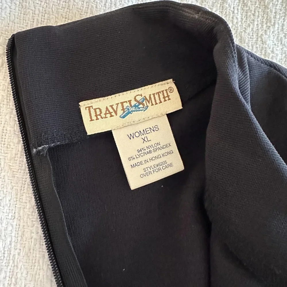 TravelSmith LBD ¾ sleeve black Dress - Picture 3 of 9